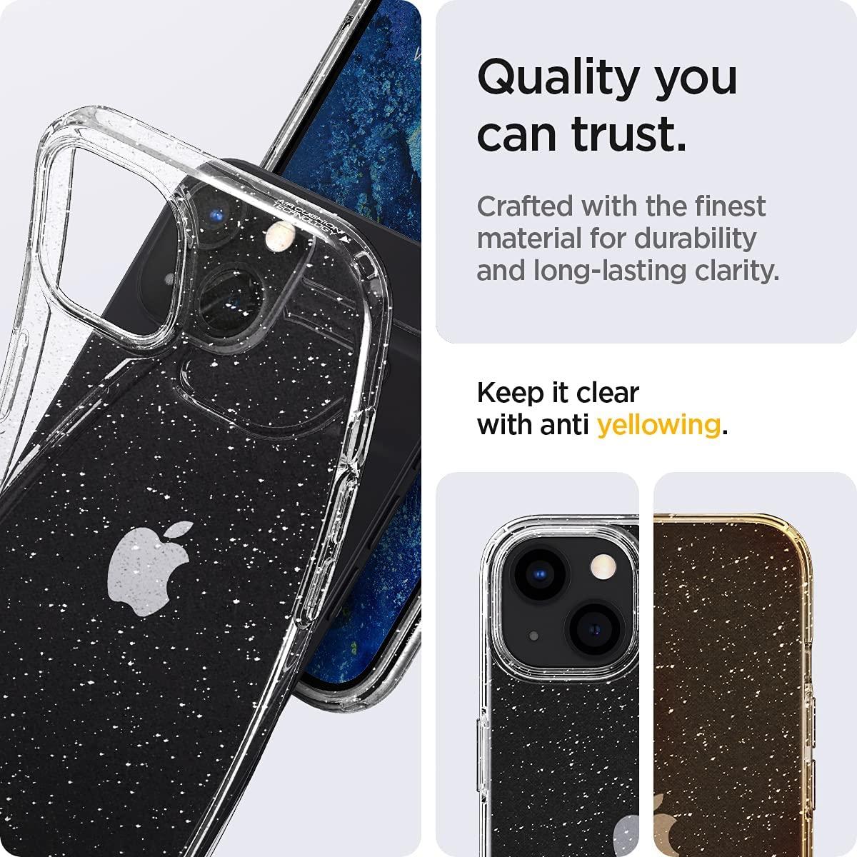 Spigen® Liquid Crystal™ Glitter ACS03312 iPhone 13 Mini Case - Crystal Quartz