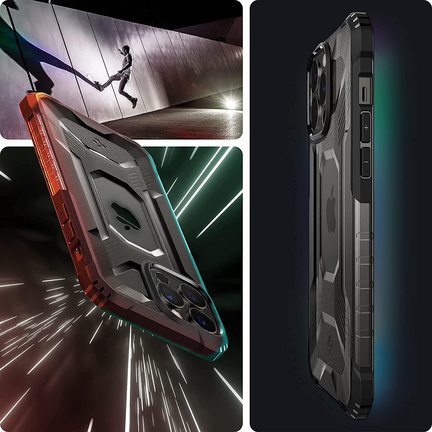 Spigen® Nitro Force™ ACS03282 iPhone 13 Pro Case - Matte Black
