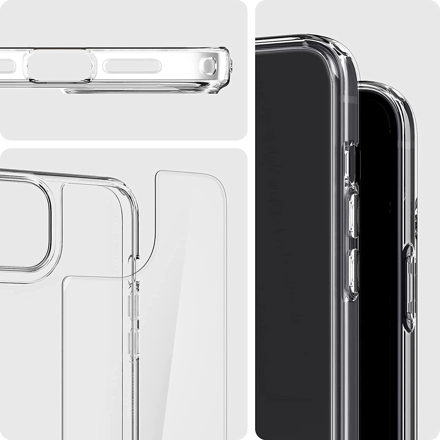 Spigen® Quartz Hybrid™ ACS03532 iPhone 13 Case - Crystal Clear