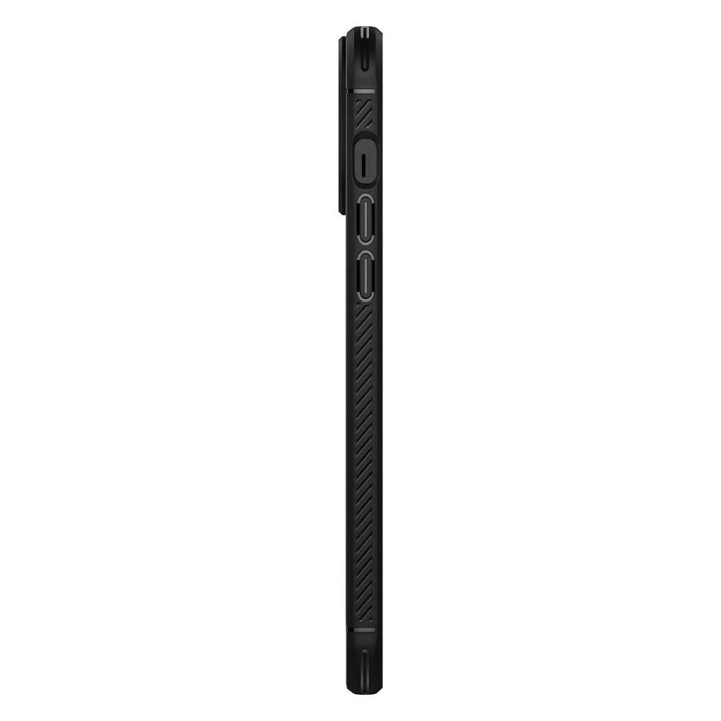 Spigen® Rugged Armor™ ACS03200 iPhone 13 Pro Max Case - Matte Black