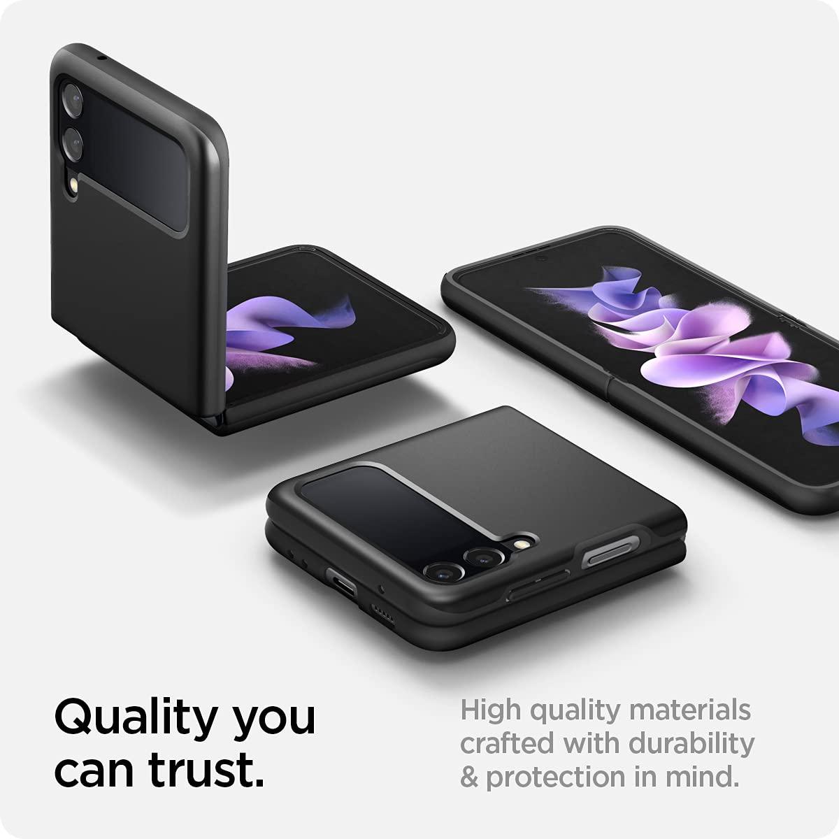 Spigen® Thin Fit™ ACS03079 Samsung Galaxy Z Flip 3 Case - Black