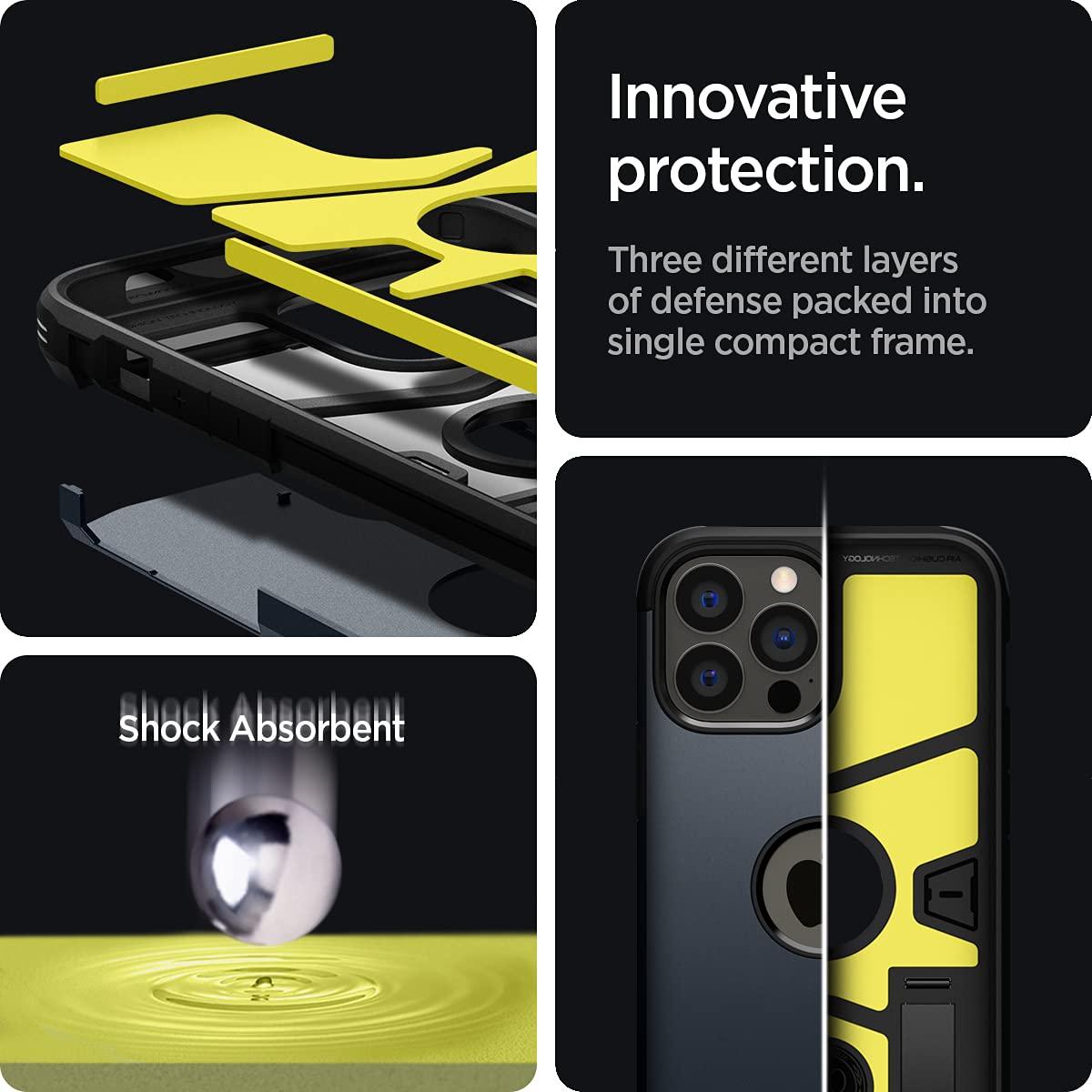 Spigen® Tough Armor™ ACS03223 iPhone 13 Pro Max Case - Metal Slate