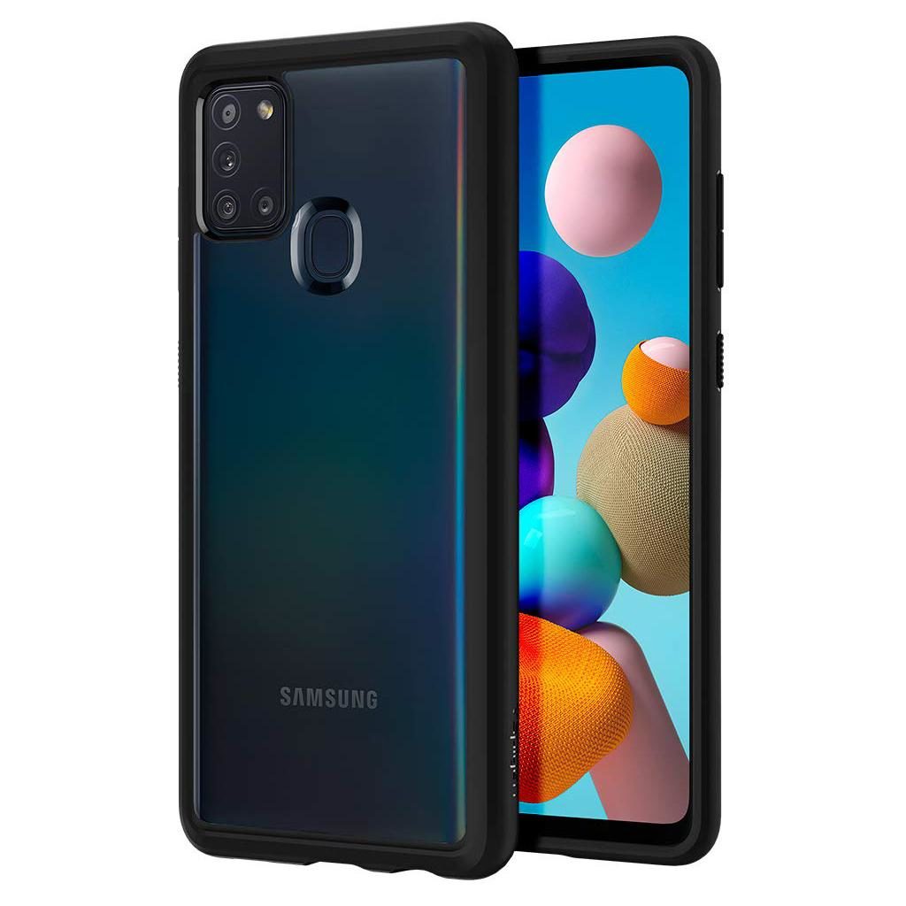 Spigen® Ultra Hybrid™ ACS00976 Samsung Galaxy A21s Case - Matte Black