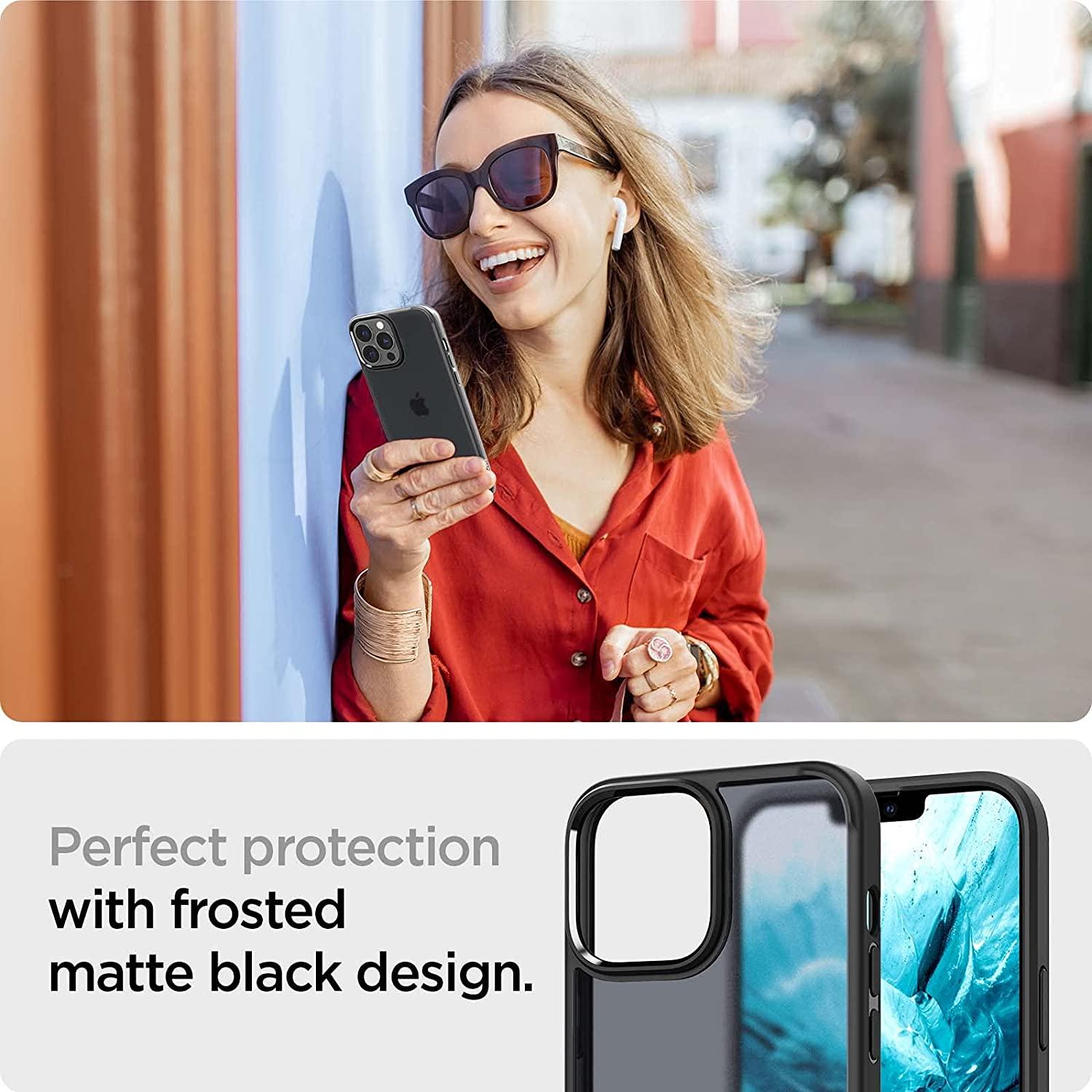Spigen® Ultra Hybrid™ Matte ACS03619 iPhone 13 Pro Max Case - Frost Black
