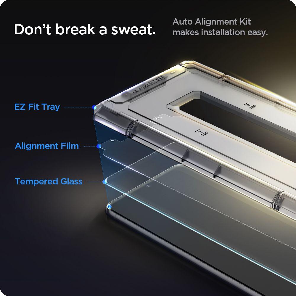 Spigen® (x2.Pack) GLAS.tR™ EZ FIT™ HD AGL02537 Samsung Galaxy S21+ Plus Premium Tempered Glass Screen Protector
