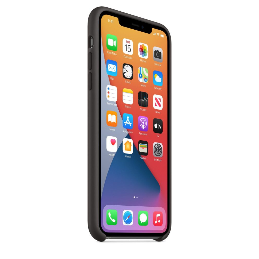 Apple® MX002ZM/A iPhone 11 Pro Max Silicone Case – Black
