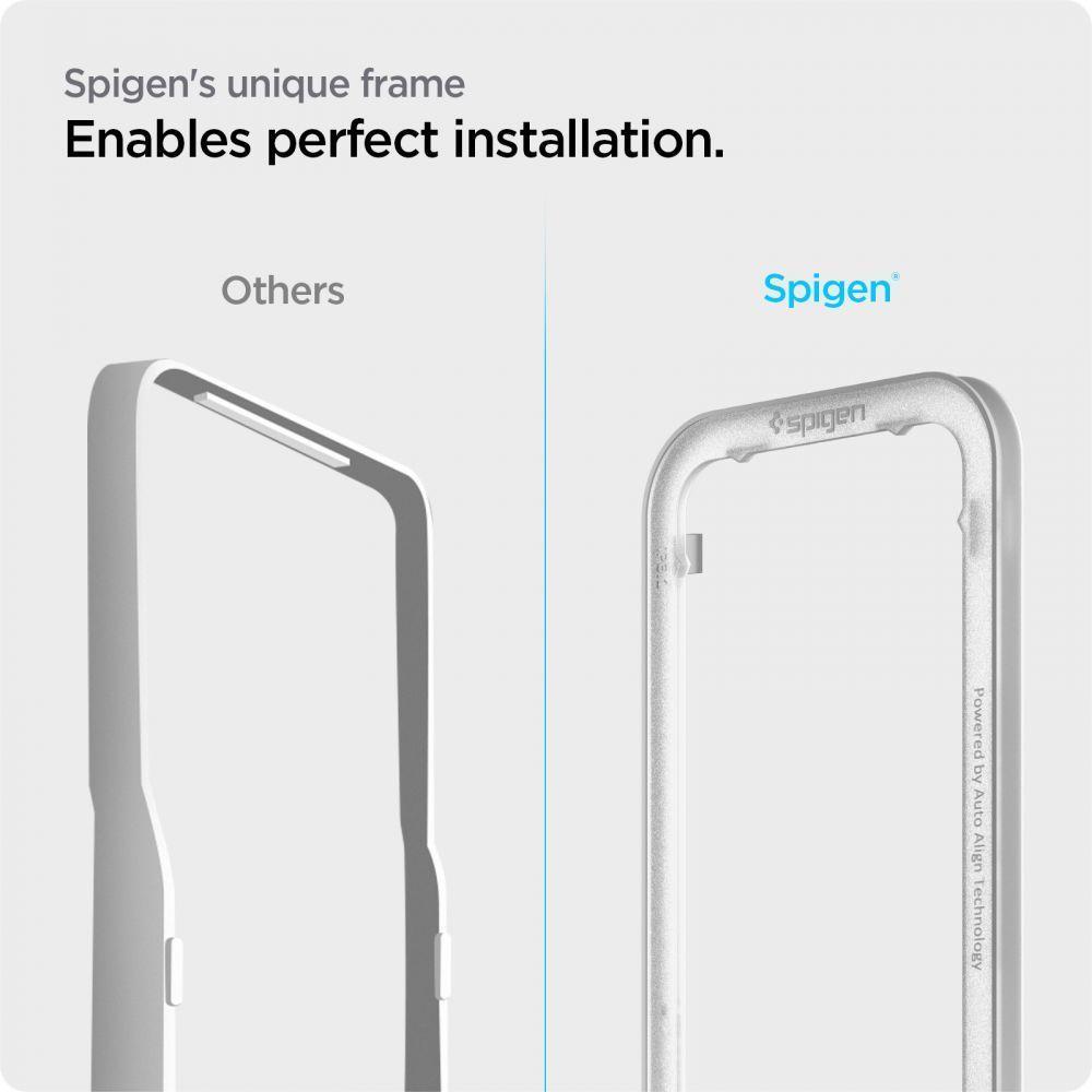 Spigen® GLAS.tR™ ALIGNmaster™ Full Cover HD AGL03723 iPhone 13 Pro Max Premium Tempered Glass Screen Protector