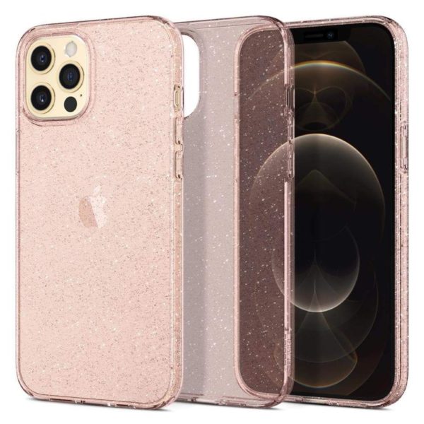 Spigen® Liquid Crystal™ Glitter ACS01615 iPhone 12 Pro Max Case - Rose Quartz