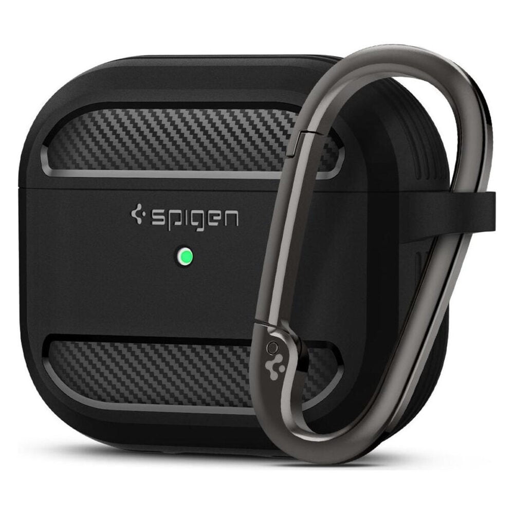 Spigen® Rugged Armor™ ASD01978 Apple AirPods 3 Case - Matte Black