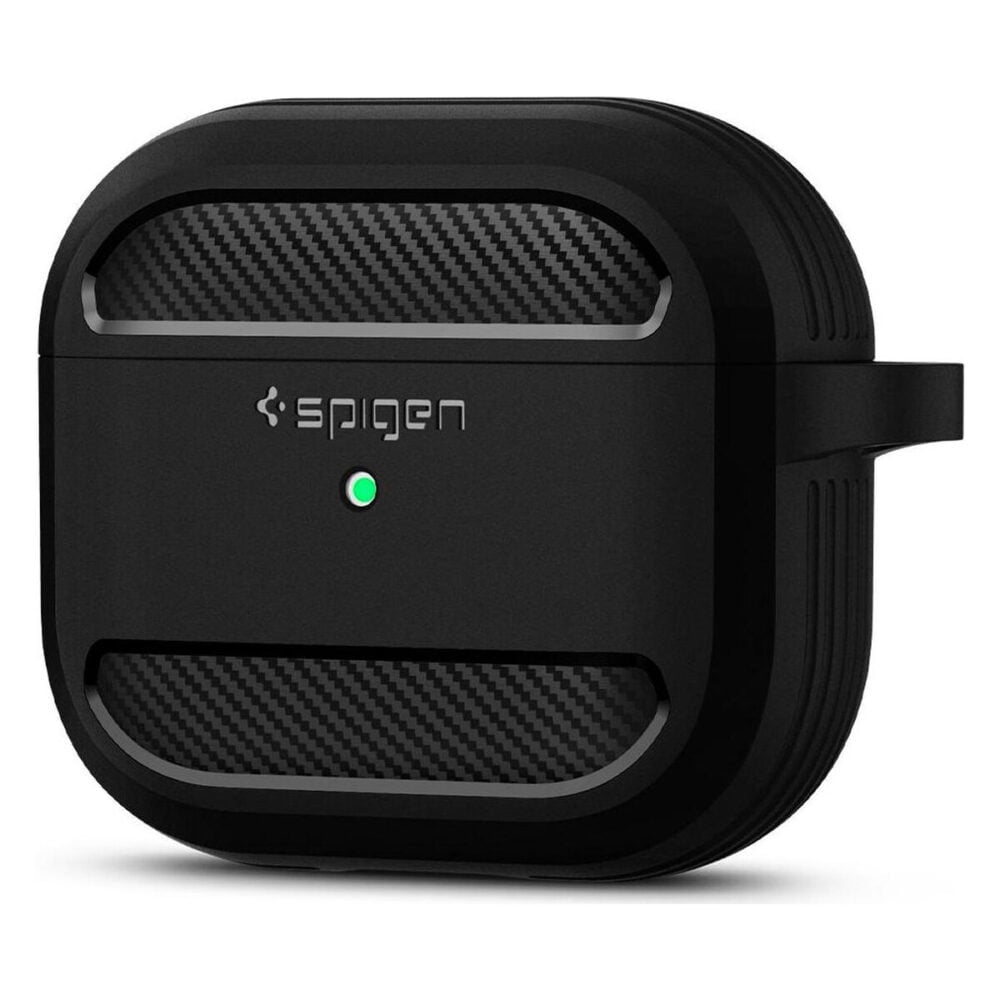 Spigen® Rugged Armor™ ASD01978 Apple AirPods 3 Case - Matte Black