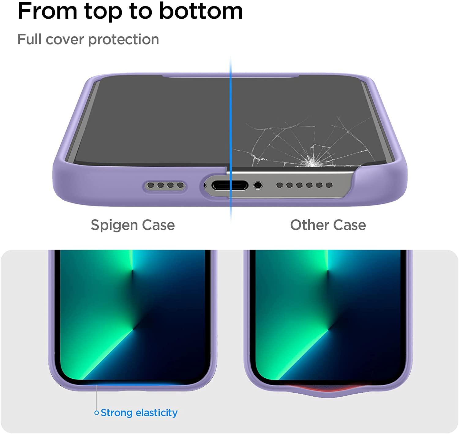 Spigen® Silicone Fit™ ACS03231 iPhone 13 Pro Max Case - Iris Purple