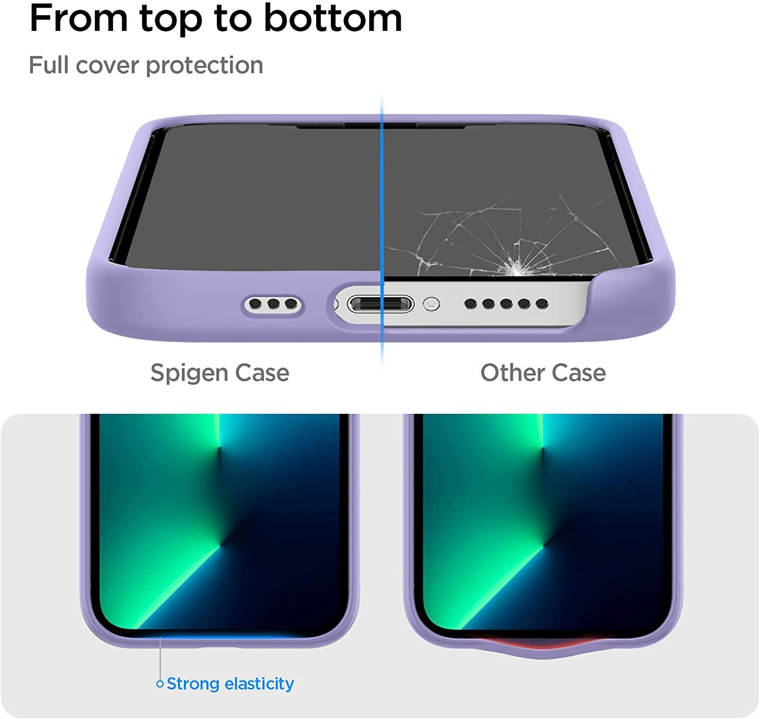 Spigen® Silicone Fit™ ACS03286 iPhone 13 Pro Case - Iris Purple