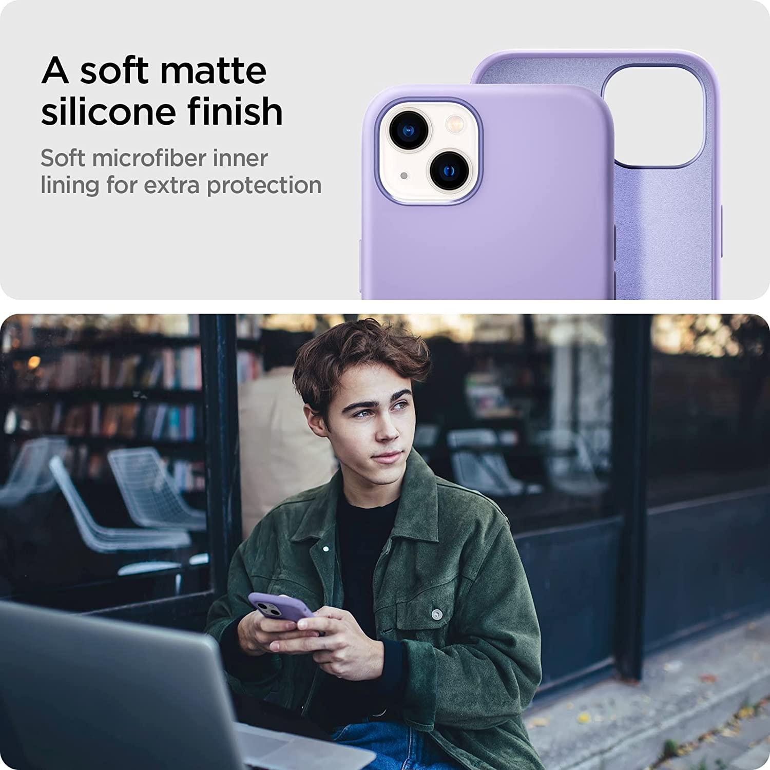 Spigen® Silicone Fit™ ACS03342 iPhone 13 Mini Case - Iris Purple