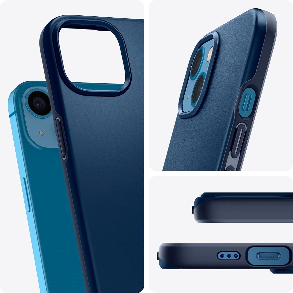 Spigen® Thin Fit™ ACS03307 iPhone 13 Mini Case - Navy Blue