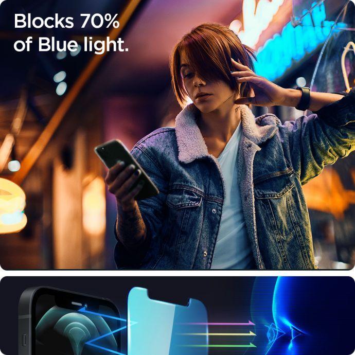 Spigen® (x2.Pack) GLAS.tR™ EZ FIT™ Antiblue HD AGL03379 iPhone 13 Pro Max Premium Tempered Glass Screen Protector