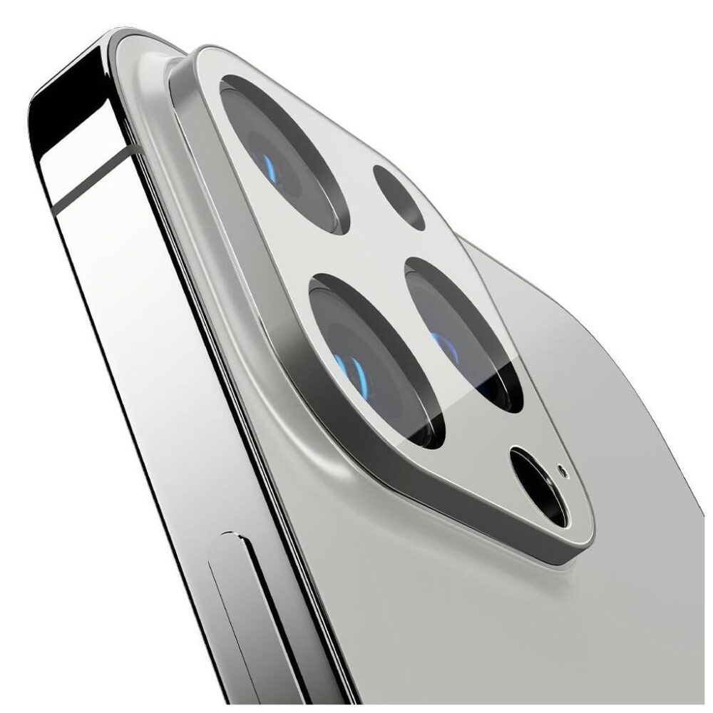 Spigen® (x2.Pack) GLAS.tR™ OPTIK V2 AGL04033 iPhone 13 Pro Max / iPhone 13 Pro Premium Tempered Glass Camera Lens Protector - Silver