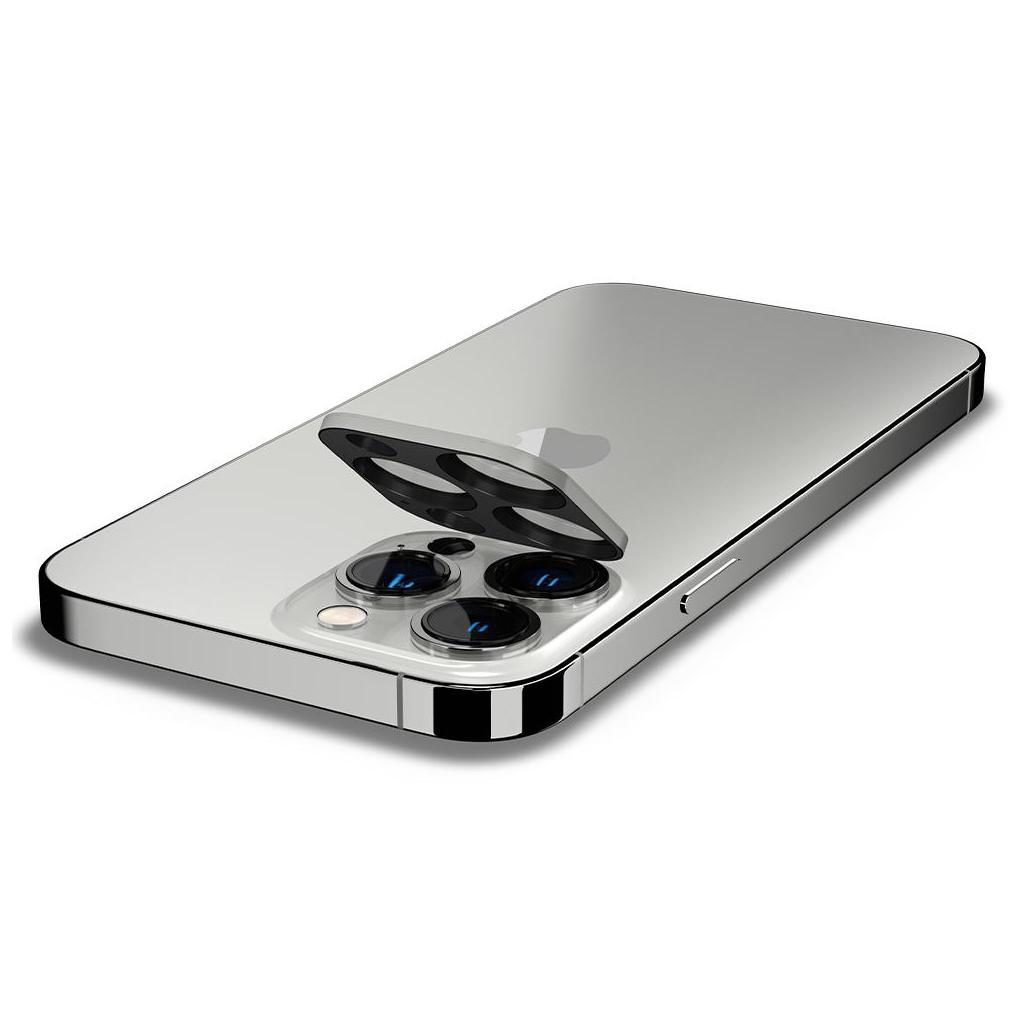 Spigen® (x2.Pack) GLAS.tR™ OPTIK V2 AGL04033 iPhone 13 Pro Max / iPhone 13 Pro Premium Tempered Glass Camera Lens Protector – Silver