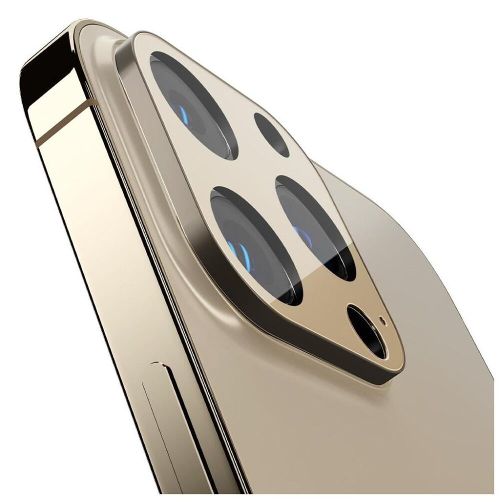 Spigen® (x2.Pack) GLAS.tR™ OPTIK V2 AGL04034 iPhone 13 Pro Max / iPhone 13 Pro Premium Tempered Glass Camera Lens Protector - Gold