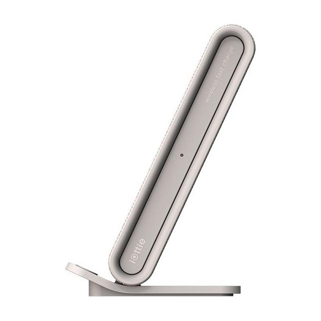 iOttie iON CHWRIO104TNEU Wireless Fast Charging Stand 10W with QC 3.0 Power Adapter – Ivory Tan