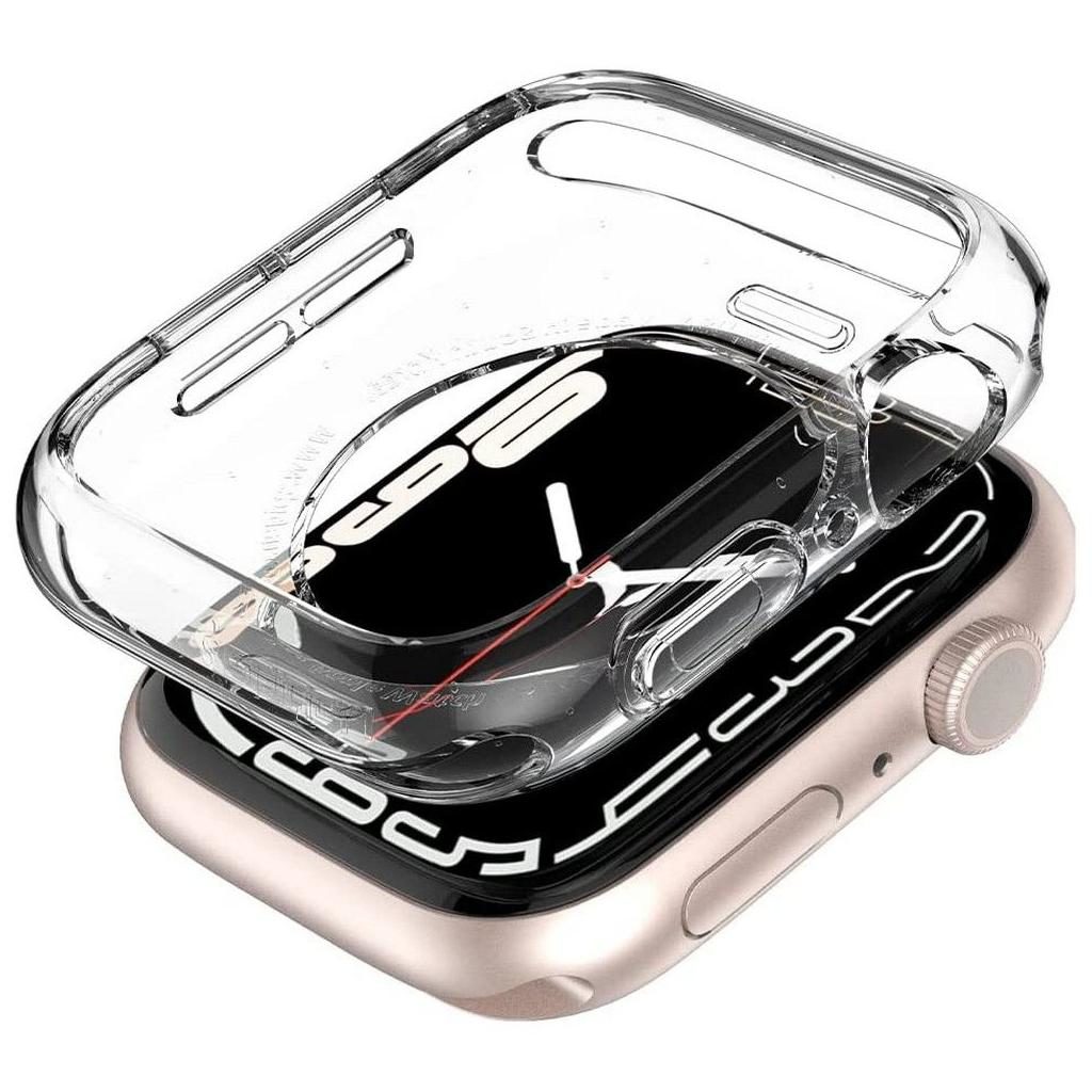 Spigen® Liquid Crystal™ ACS04196 Apple Watch Series 8 / 7 / 6 / SE / 5 / 4 (45mm / 44mm) Case - Crystal Clear