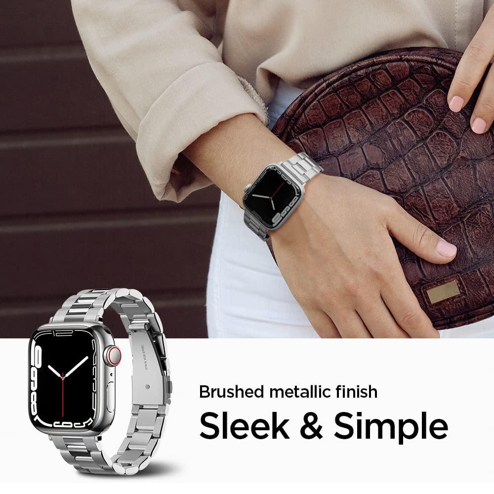 Spigen® Modern Fit™ 061MP25943 Apple Watch Series 41mm / 40mm / 38mm Band – Silver