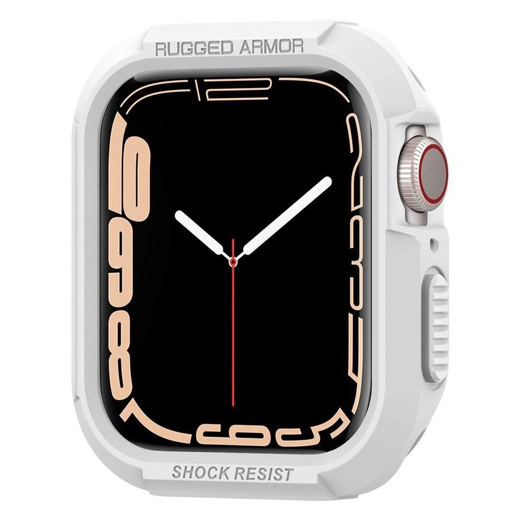 Spigen® Rugged Armor™ 062CS24471 Apple Watch Series 8 / 7 / 6 / SE / 5 / 4 (45mm / 44mm) Case - White