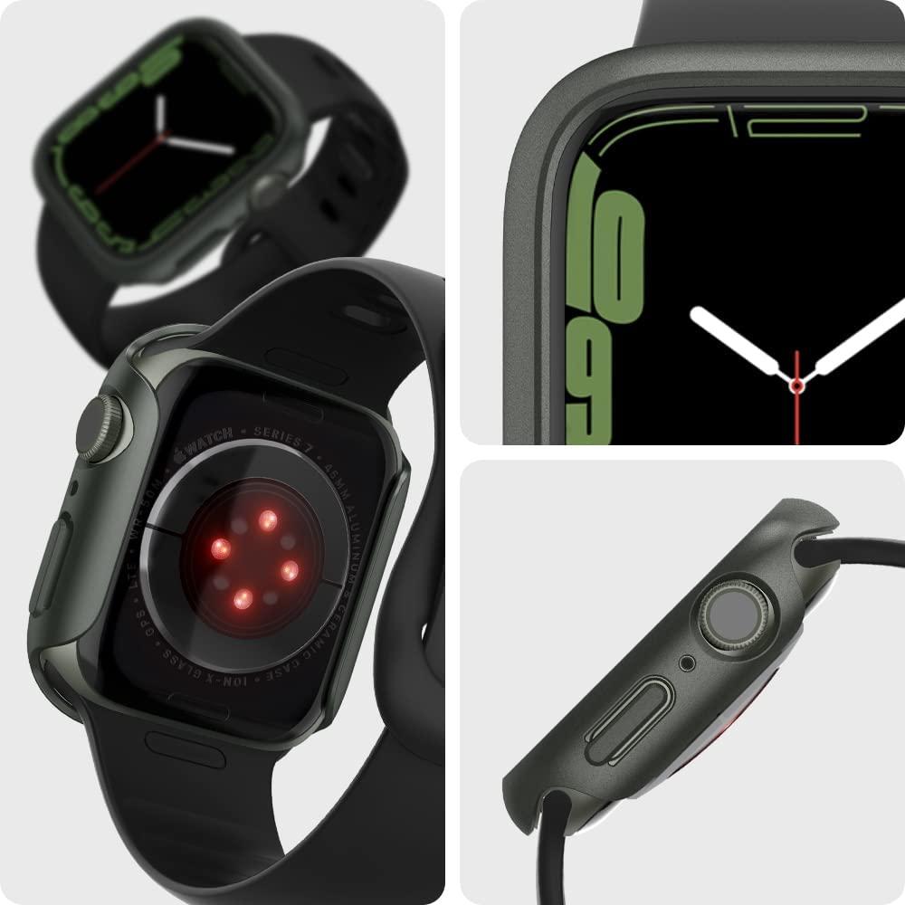 Spigen® Thin Fit™ ACS04175 Apple Watch Series 7 (45mm) Case - Military Green