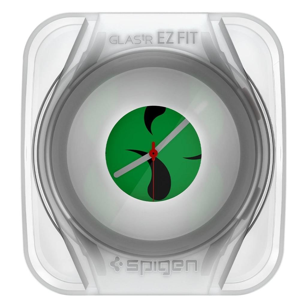 Spigen® (x2.Pack) GLAS.tR™ EZ FIT™ HD AGL03428 Samsung Galaxy Watch 4 (40mm) Premium Tempered Glass Screen Protector