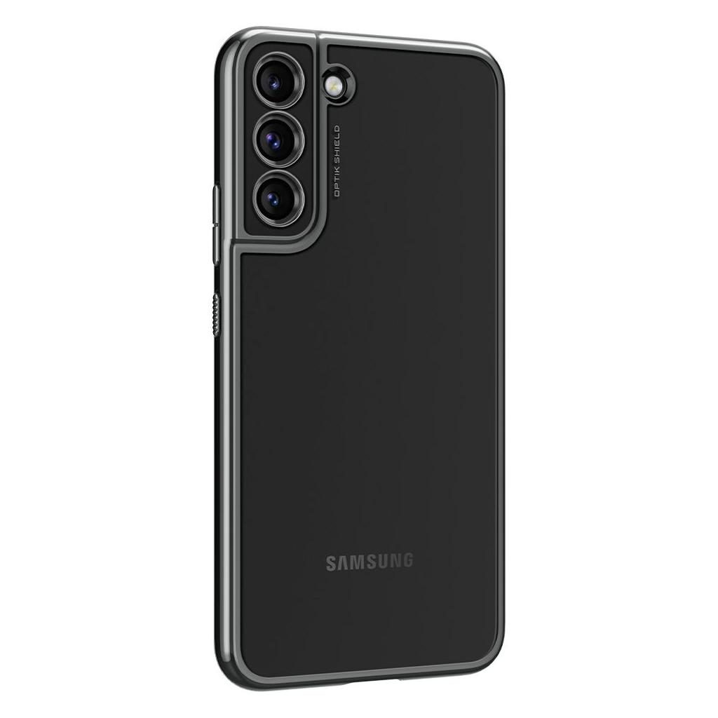 Spigen® Optik Crystal ACS03965 Samsung Galaxy S22+ Plus Case - Chrome Grey
