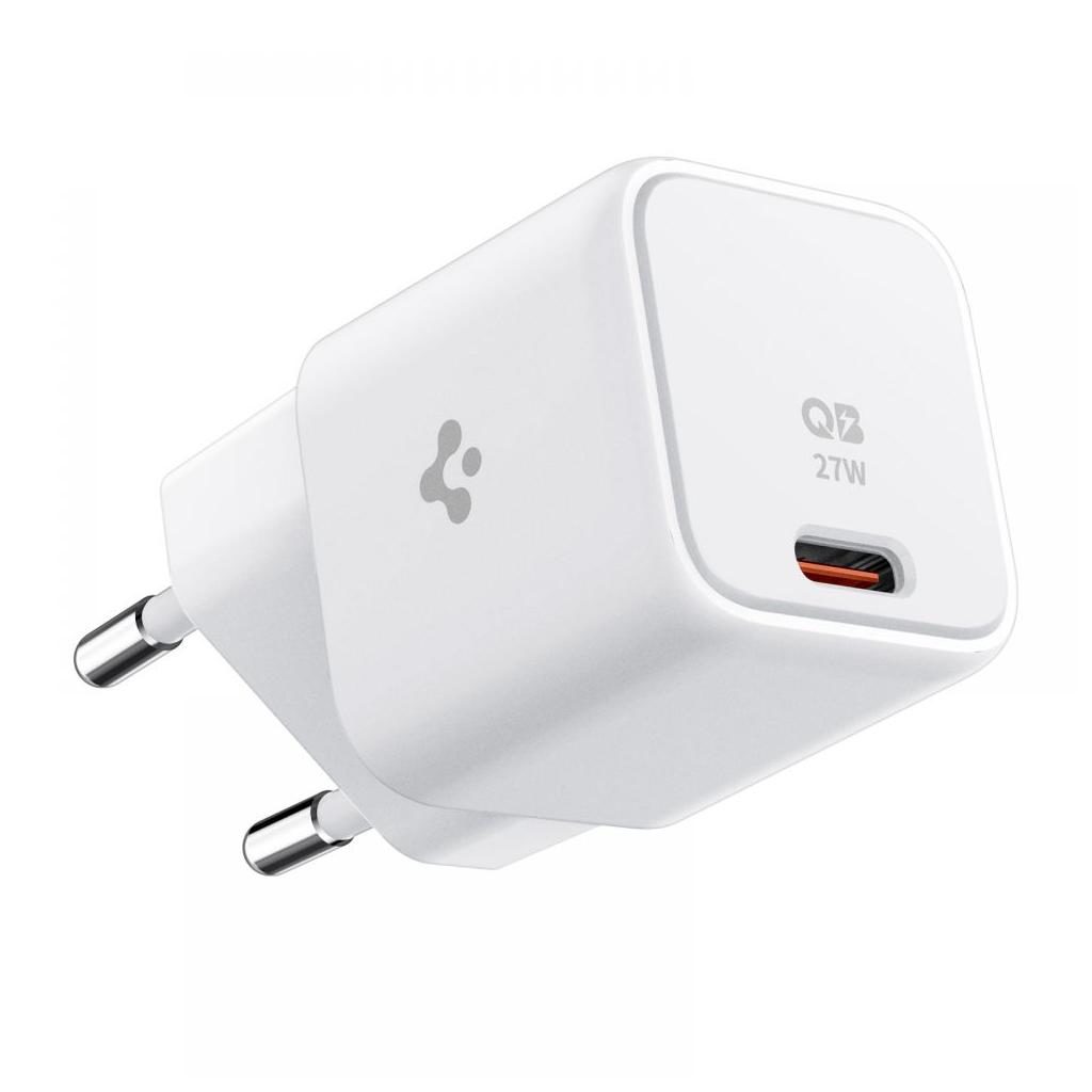 Spigen® PowerArc ArcStation™ PE2103EU Network Quantum Boost™ PD 27W Quick Charge™ 3.0 USB-C Wall Fast Charger – White