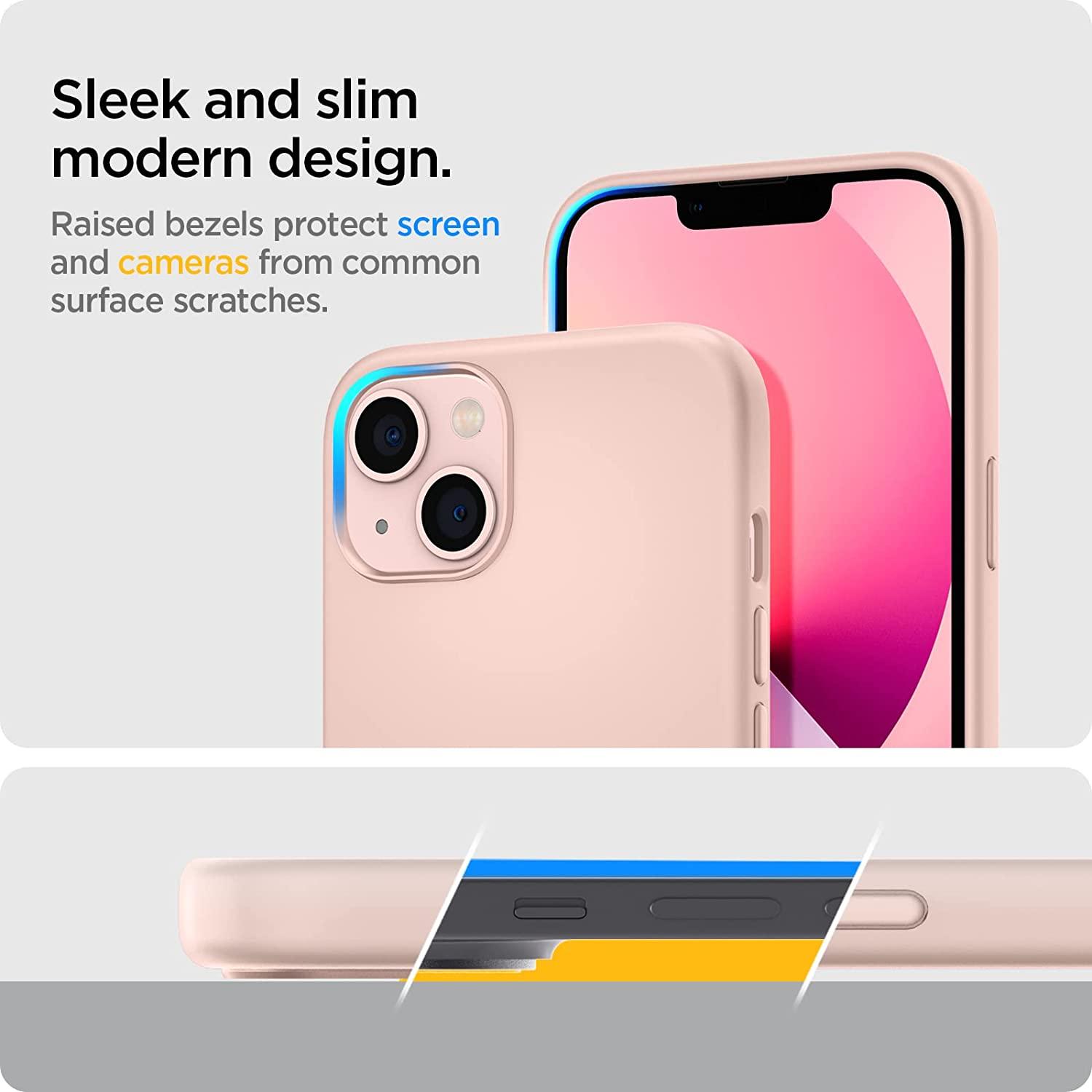 Spigen® Silicone Fit™ ACS03898 iPhone 13 Case - Pink
