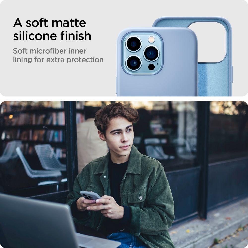Spigen® Silicone Fit™ ACS03908 iPhone 13 Pro Case - Sierra Blue