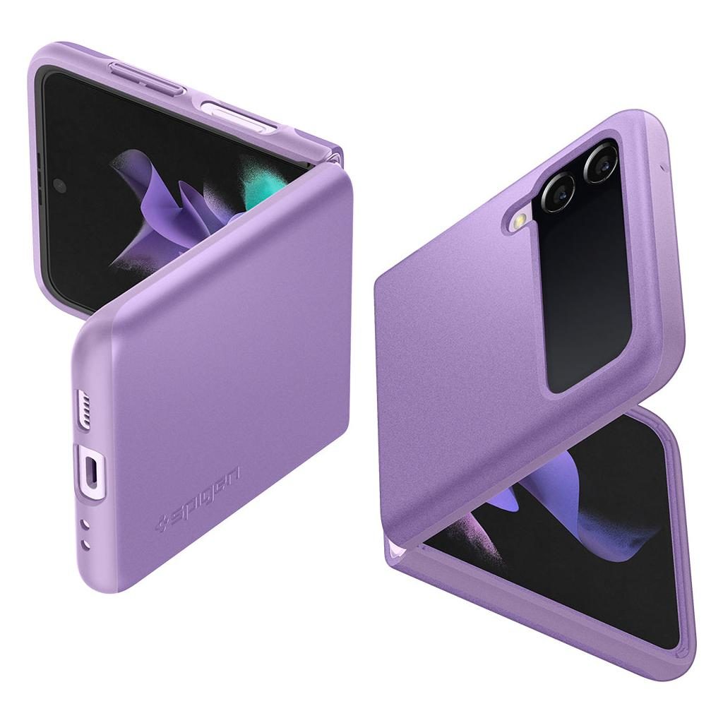 Spigen® Thin Fit™ ACS03081 Samsung Galaxy Z Flip 3 Case - Shiny Lavender