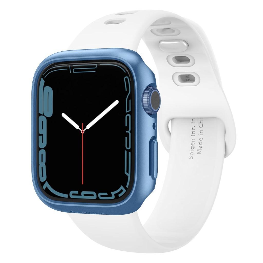 Spigen® Thin Fit™ ACS04186 Apple Watch Series 8 / 7 (41mm) Case - Metallic Blue