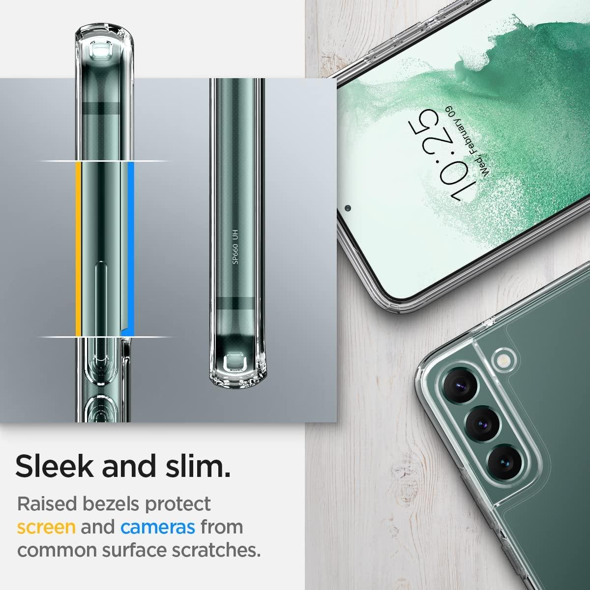 Spigen® Ultra Hybrid™ ACS03954 Samsung Galaxy S22+ Plus Case - Crystal Clear