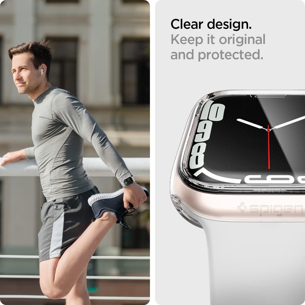 Spigen® Ultra Hybrid™ ACS04188 Apple Watch Series 7 (41mm) Case - Crystal Clear