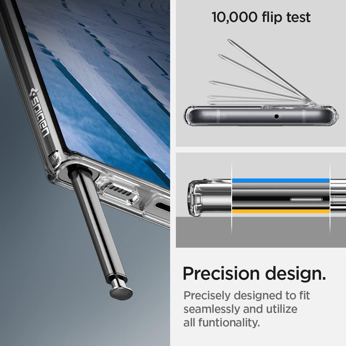 Spigen® Ultra Hybrid™ S ACS03921 Samsung Galaxy S22 Ultra Case - Crystal Clear