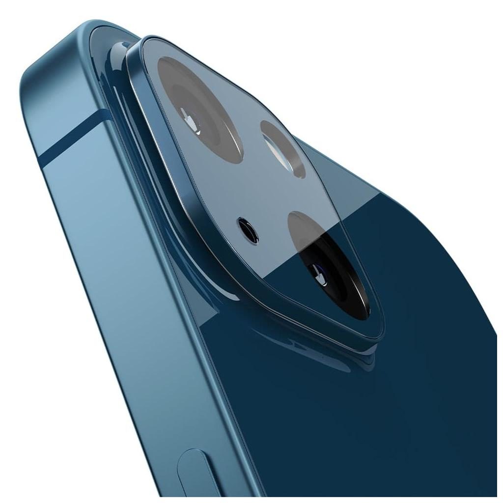 Spigen® (x2.Pack) GLAS.tR™ OPTIK Camera Lens AGL04037 iPhone 13 / iPhone 13 Mini Premium Tempered Glass - Blue