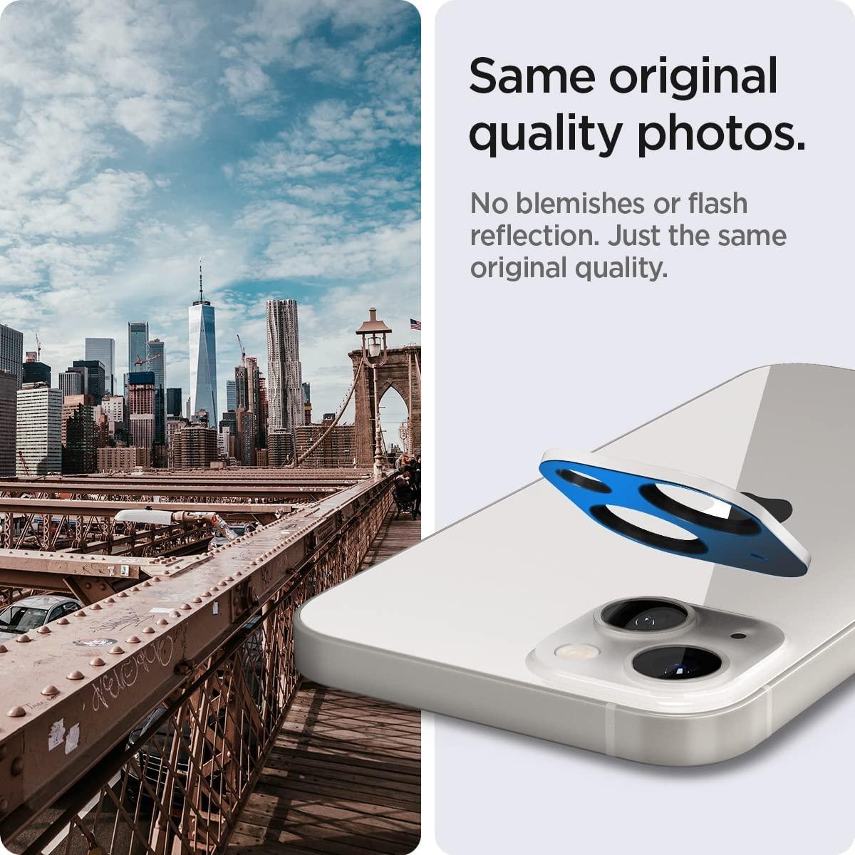 Spigen® (x2.Pack) GLAS.tR™ OPTIK Camera Lens AGL04038 iPhone 13 / iPhone 13 Mini Premium Tempered Glass - Starlight