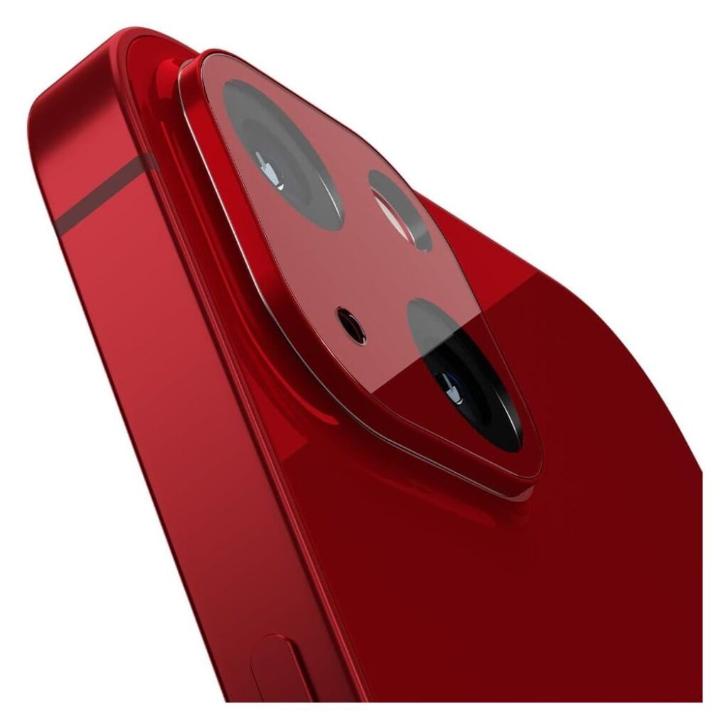 Spigen® (x2.Pack) GLAS.tR™ OPTIK Camera Lens AGL04039 iPhone 13 / iPhone 13 Mini Premium Tempered Glass - Red