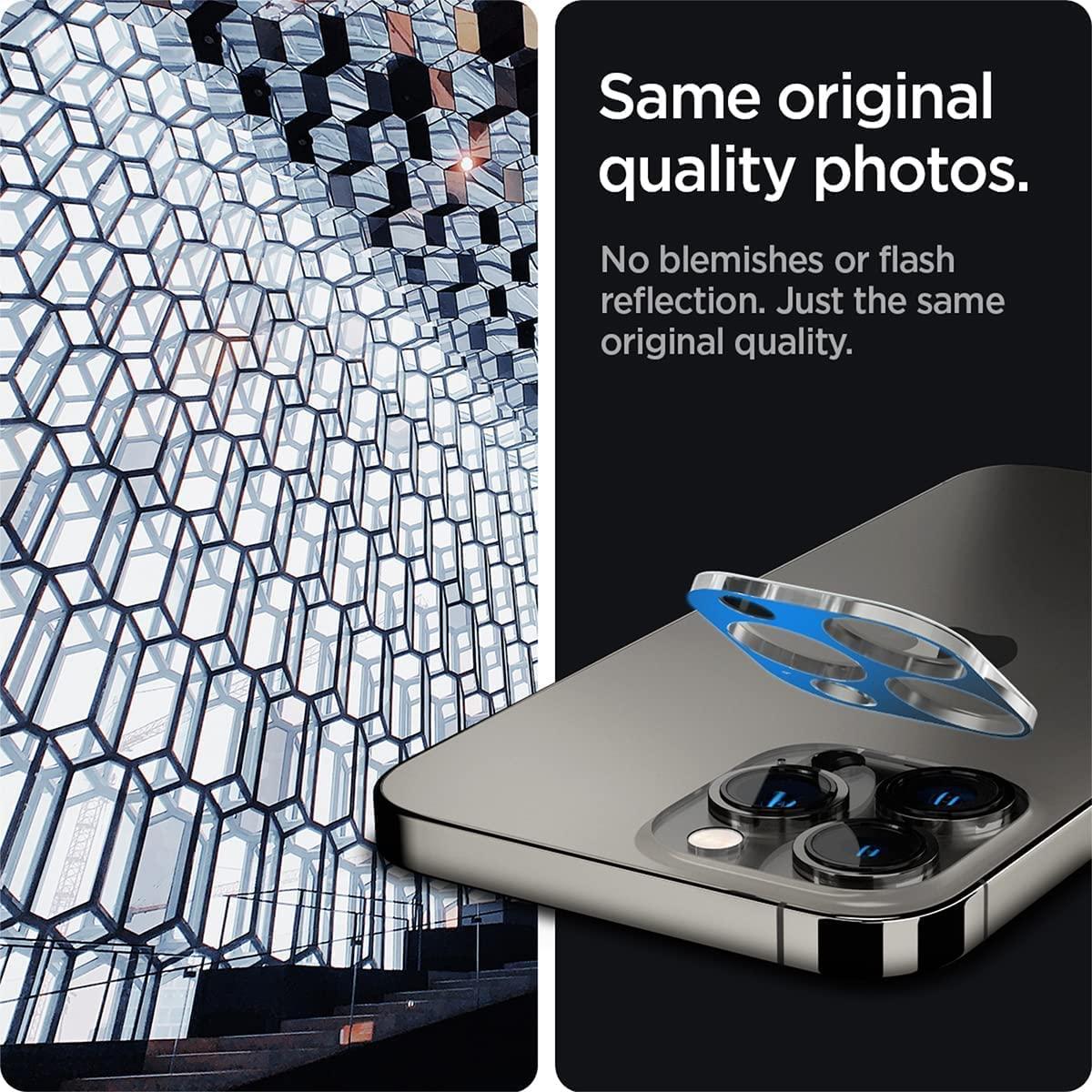 Spigen® (x2.Pack) GLAS.tR™ OPTIK V2 AGL04104 iPhone 13 Pro Max / 13 Pro Premium Tempered Glass Camera Lens Protector - Crystal Clear
