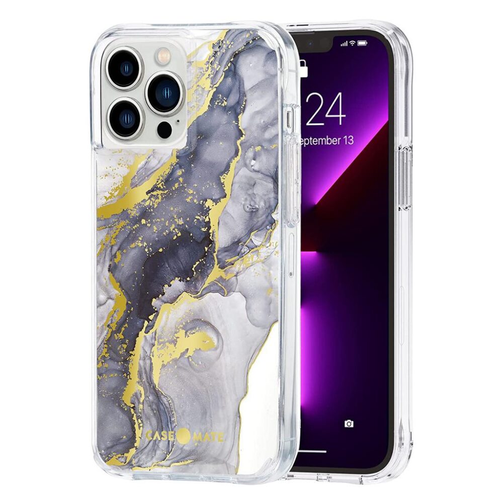 Case-Mate Navy Marble CM047452 iPhone 13 Pro Max Case - Navy Marble