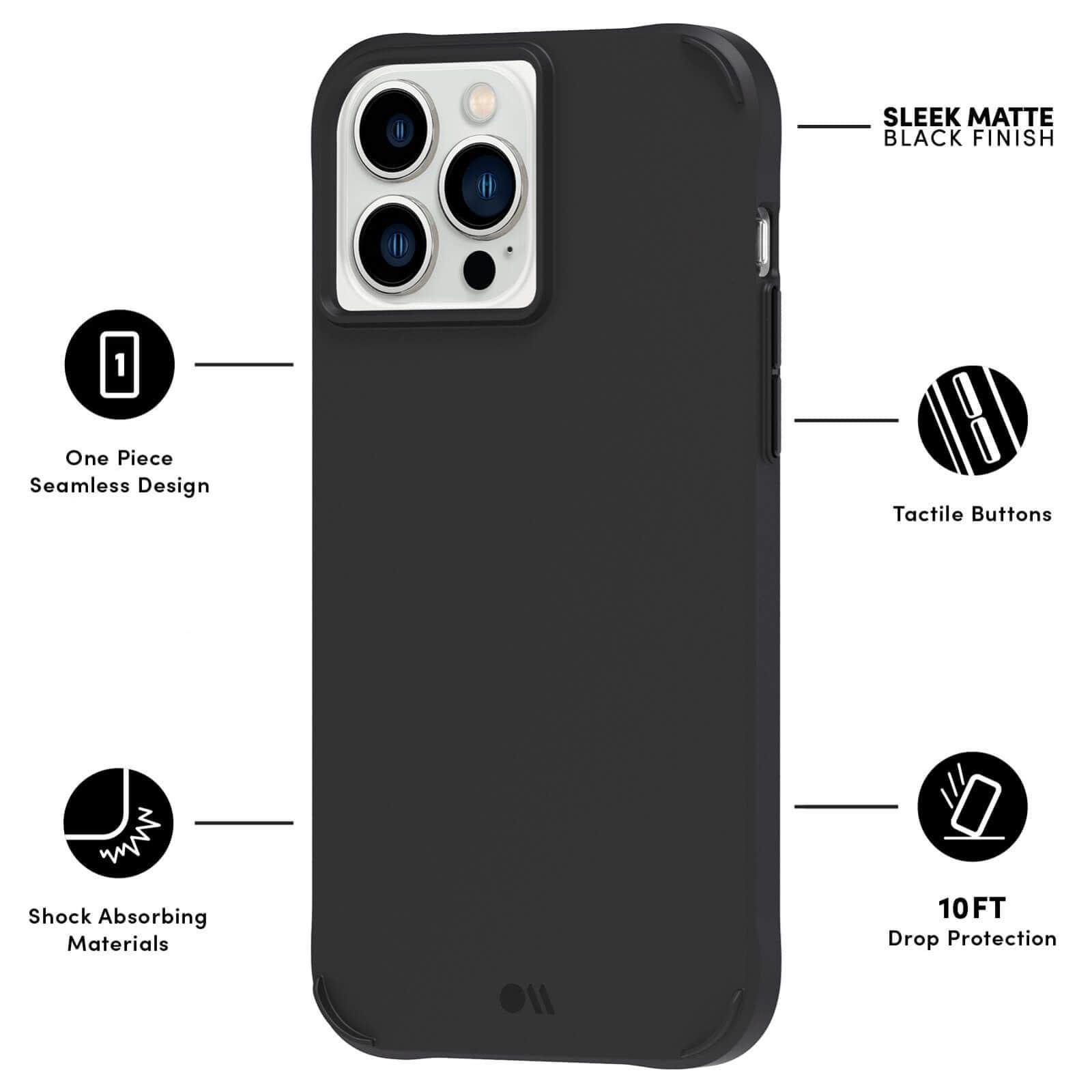 Case•Mate Tough Black CM046568 iPhone 13 Pro Max / 12 Pro Max Case - Black