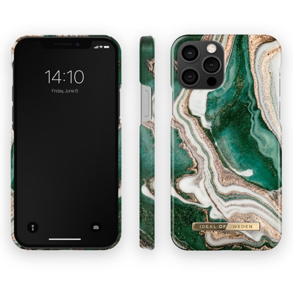 iDeal Of Sweden IDFCAW18-12061-98 iPhone 12 / 12 Pro Case – Golden Jade Marble