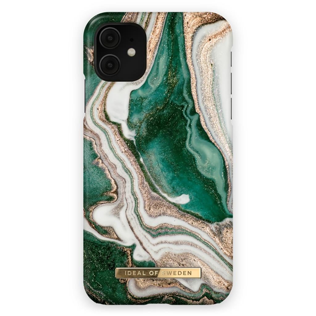 iDeal Of Sweden IDFCAW18-I1961-98 iPhone 11 / XR Case – Golden Jade Marble
