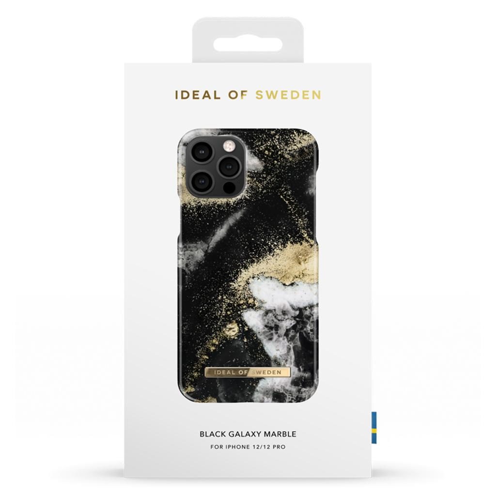 iDeal Of Sweden IDFCAW19-I12061-150 iPhone 12 / 12 Pro Case – Black Galaxy Marble