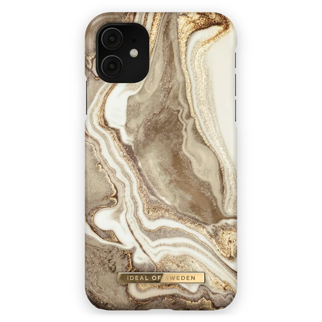 iDeal Of Sweden IDFCGM19-I1961-164 iPhone 11 / XR Case – Golden Sand Marble