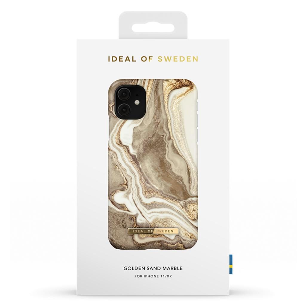 iDeal Of Sweden IDFCGM19-I1961-164 iPhone 11 / XR Case – Golden Sand Marble
