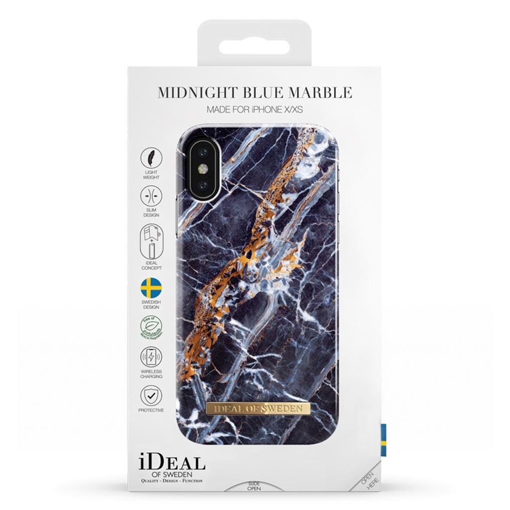 iDeal Of Sweden IDFCS17-IXS-66 iPhone XS / X Case – Midnight Blue Marble