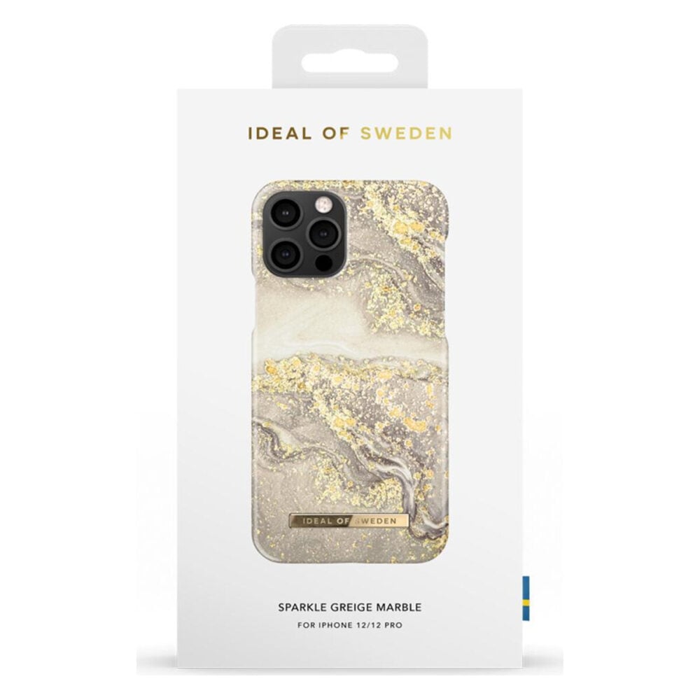 iDeal Of Sweden IDFCSS19-I2061-121 iPhone 12 / 12 Pro Case - Sparkle Greige Marble
